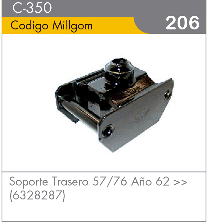 Soporte Trasero de Suspensión 57/76 62+