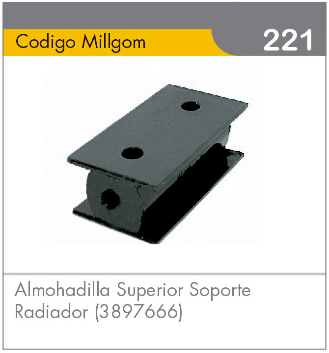 Almohadilla Superior de Soporte de Radiador
