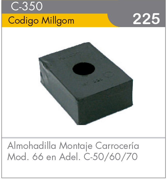 Almohadilla de Montaje de Carrocería Adel C-50/60/70