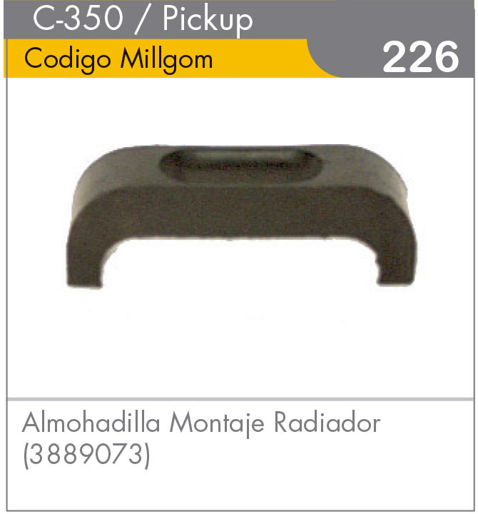 Almohadilla de Montaje de Radiador C-350