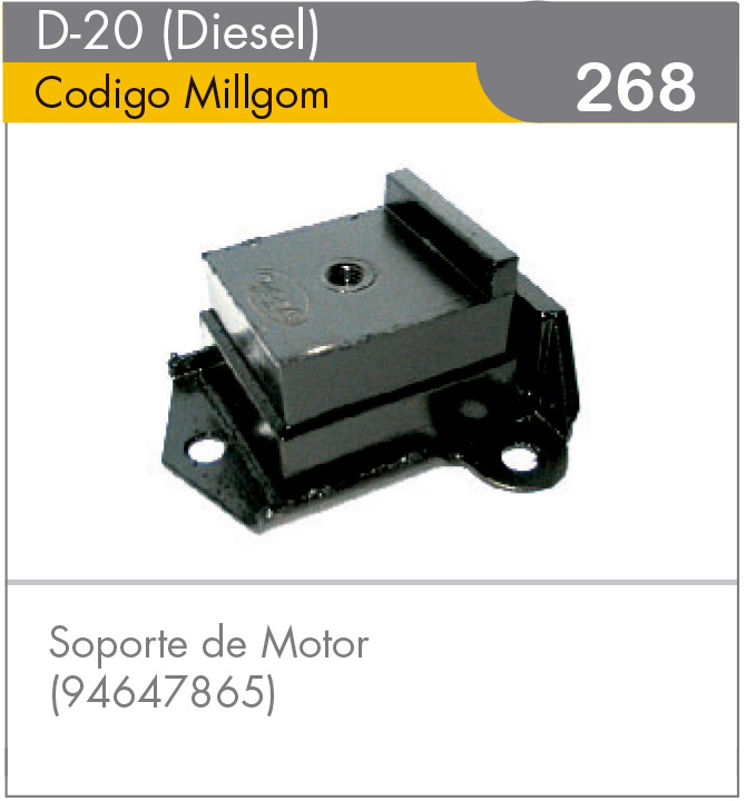 Soporte de Motor D-20 Diesel