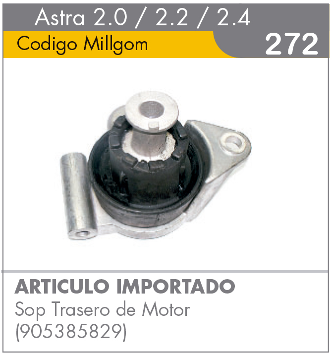 Soporte Trasero de Motor Astra 2.0/2.2/2.4