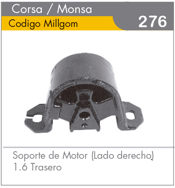 Soporte de Motor Derecho Corsa/Monsa 1.6