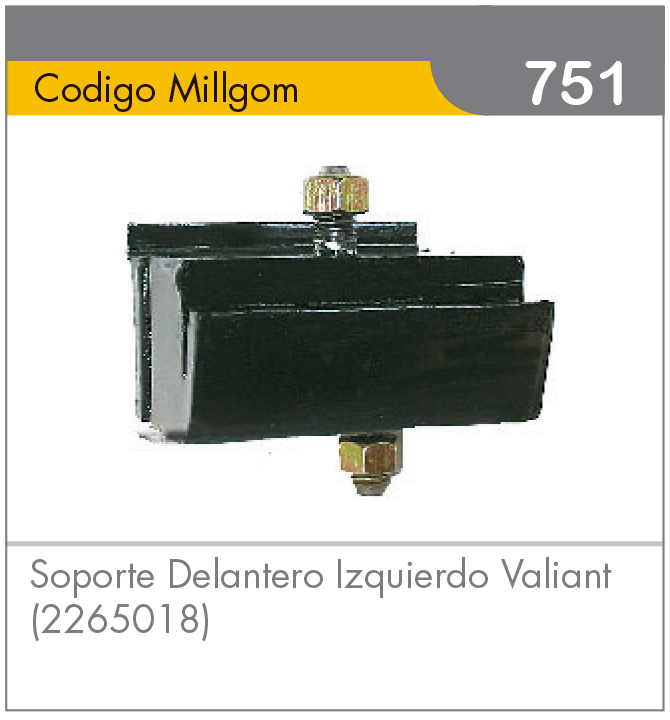Soporte Delantero Izquierdo Valiant