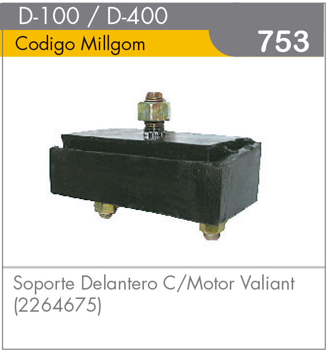 Soporte Delantero de Motor D-100/D-400