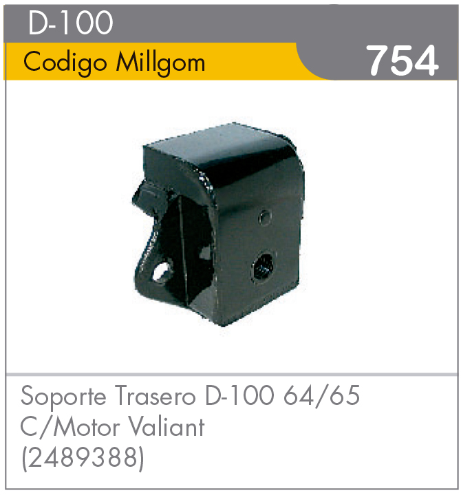 Soporte Trasero de Motor D-100 64/65