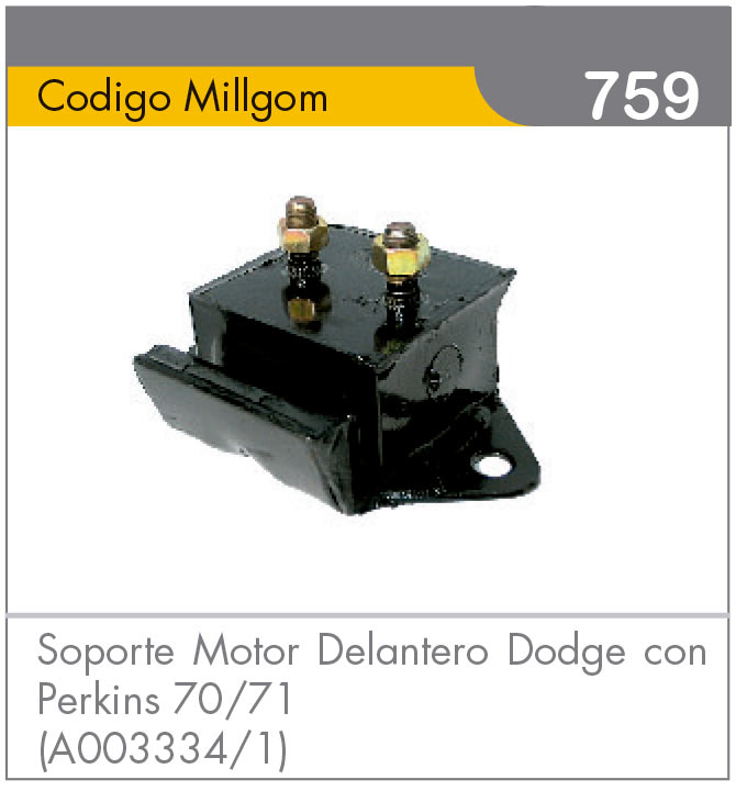 Soporte Motor Delantero Dodge Perkins 70/71