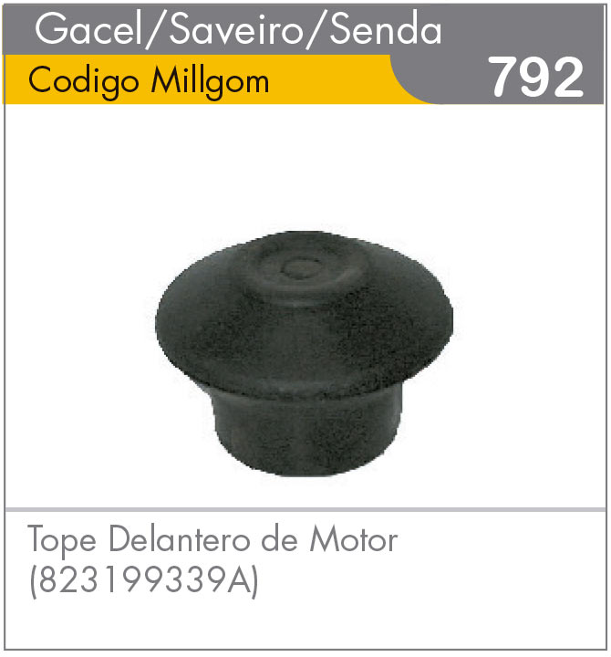 Tope Delantero de Motor Gacel/Saveiro/Senda