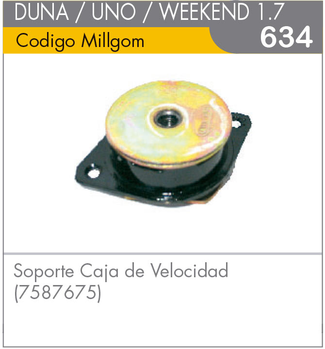 Soporte de Caja Duna/Uno/Weekend 1.7