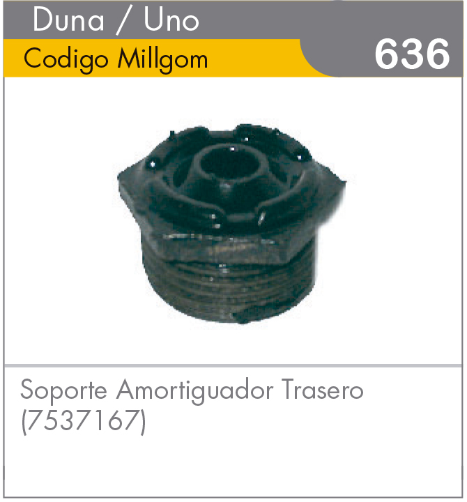 Soporte Amortiguador Trasero Duna/Uno