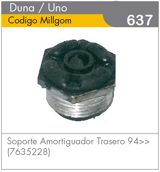 Soporte Amortiguador Trasero Duna/Uno 94+