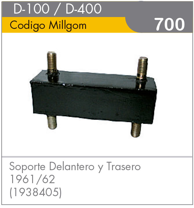 Soporte de Motor D-100/D-400 61/62