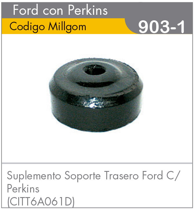 Suplemento Soporte Trasero Ford c/Perkins (CITT6A061D)