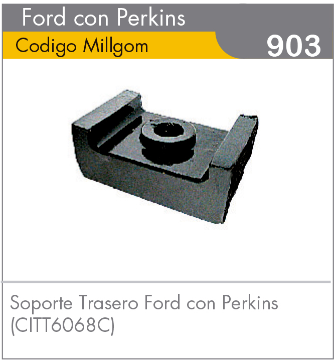 Soporte Trasero Ford c/Perkins (CITT6068C)