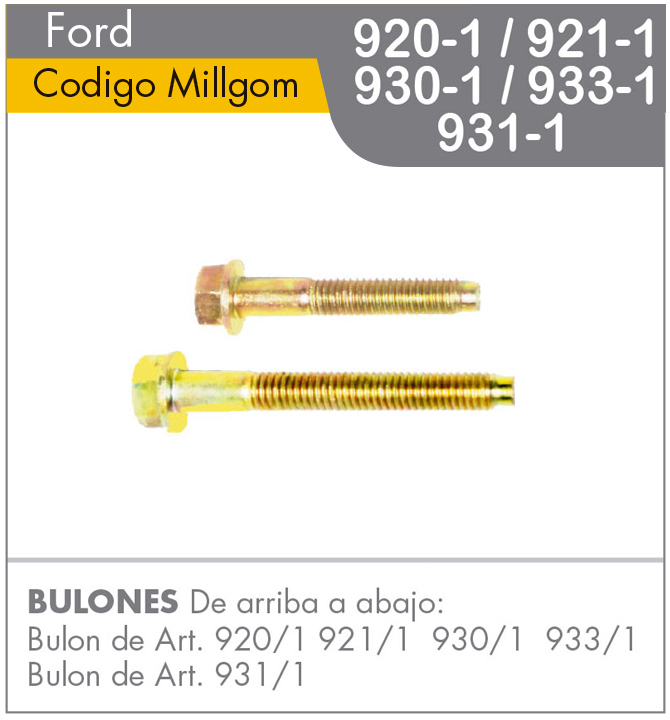 Bulón de Fijación Ford