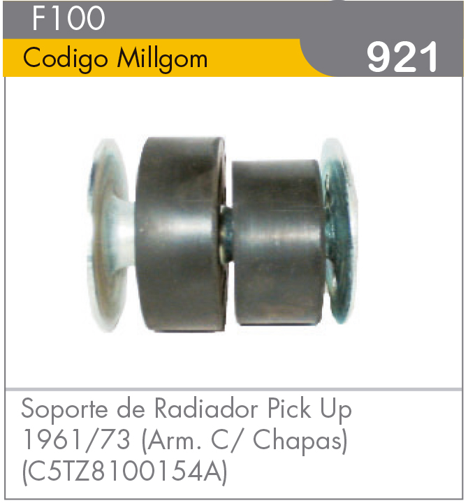 Soporte de Radiador Pick-Up F100 61/73
