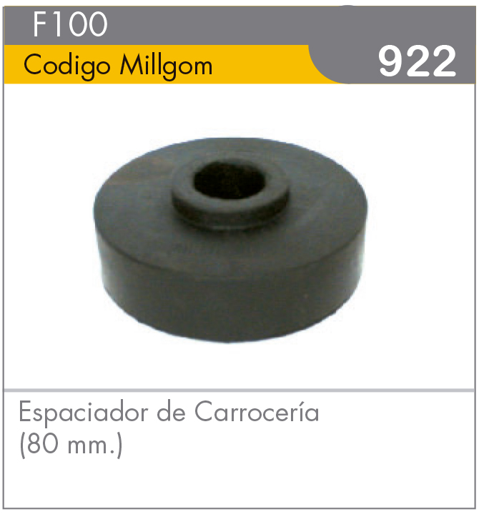 Espaciador de Carrocería F100 80mm