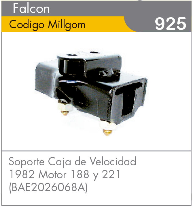 Soporte de Caja Falcon 82 Motores 188/221