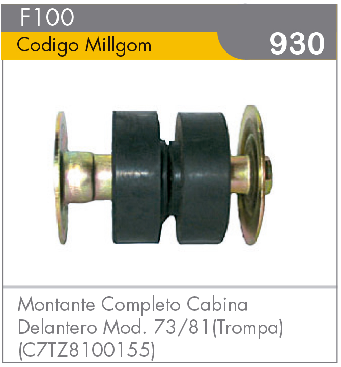 Montante Completo Cabina Delantera F100 73/81