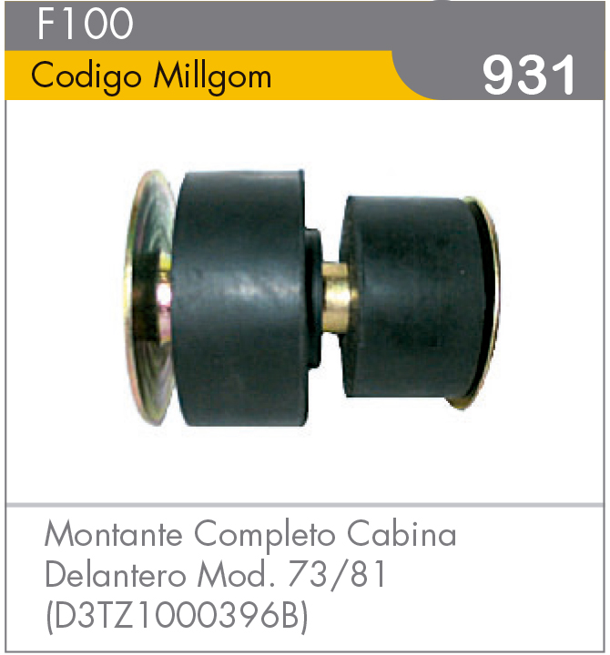 Montante Completo Cabina Delantera F100 73/81 (D3TZ1000396B)