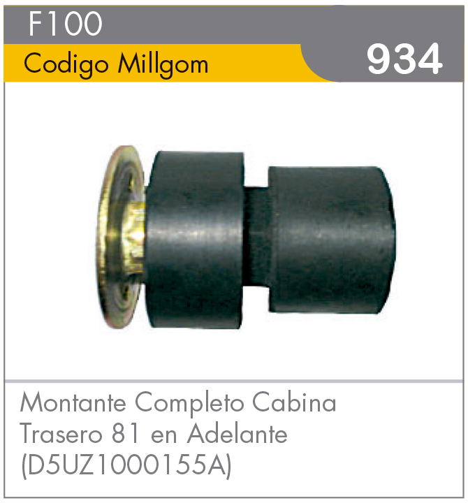 Montante Completo Cabina Trasera 81+ (D5UZ1000155A)