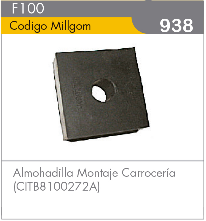Almohadilla de Carrocería F100 (CITB8100272A)
