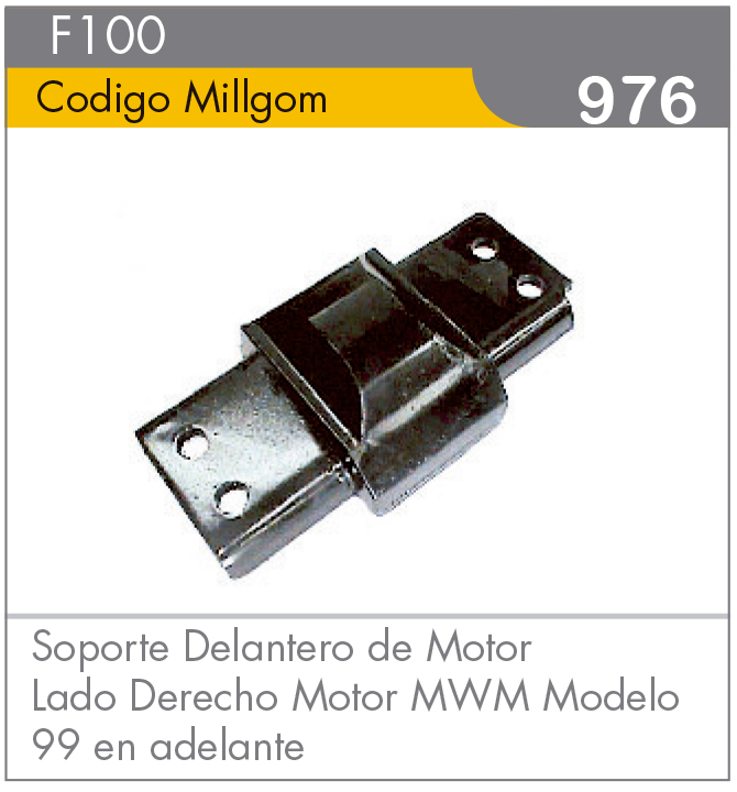 Soporte Delantero de Motor Derecho MWM F100 99+