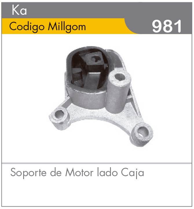 Soporte de Motor Lado Caja Ka