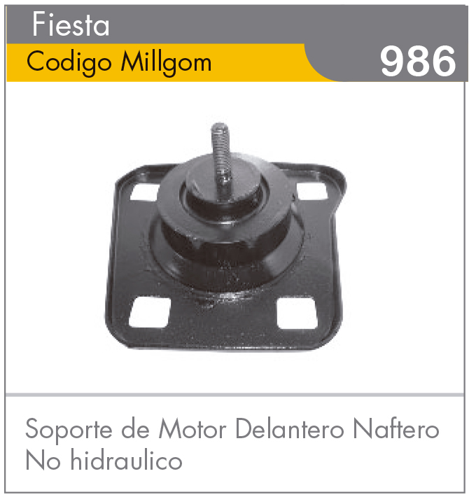 Soporte de Motor Delantero Naftero Fiesta