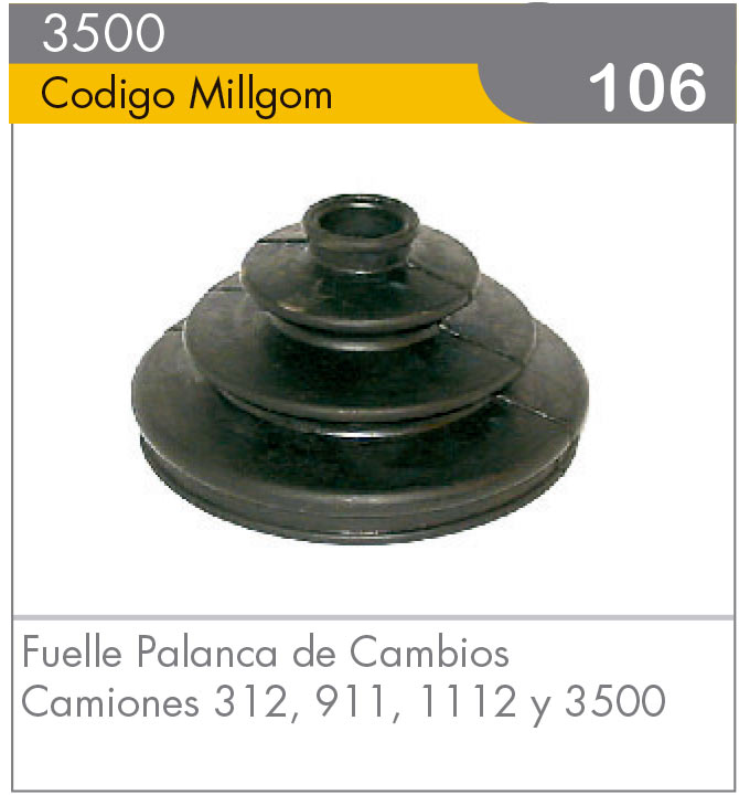 Bota de Goma de Junta Homocinética