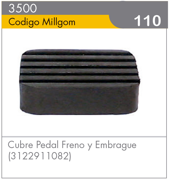 Cubre Pedal de Freno