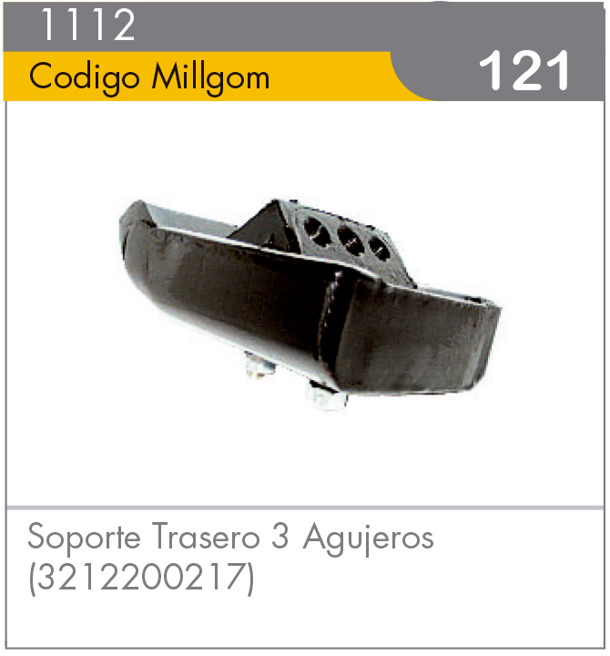 Soporte Motor Trasero 3 Agujeros