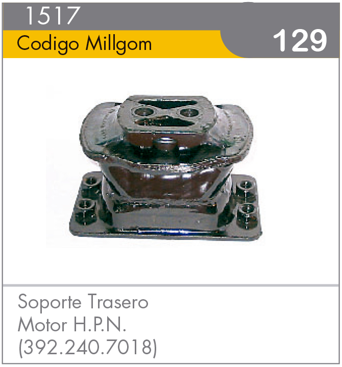 Soporte Trasero Motor H.P.N.