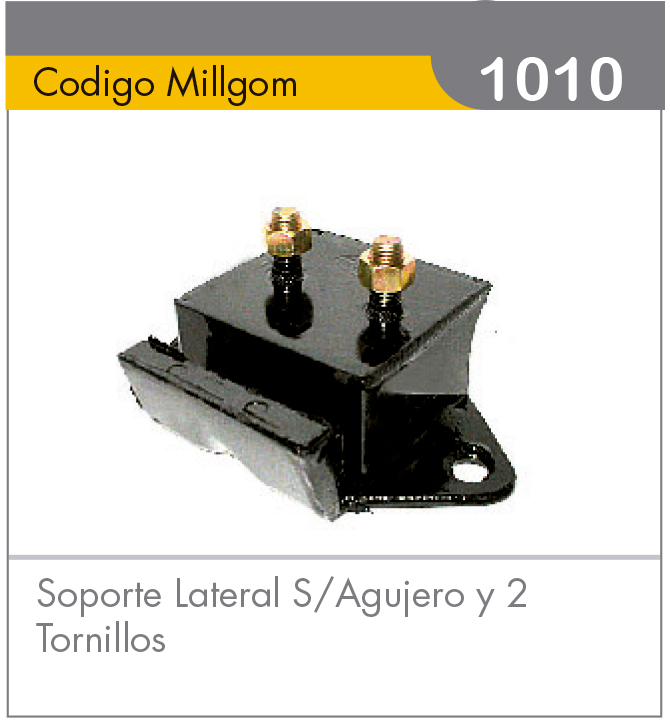 Soporte Lateral S/Agujero y 2 Tornillos