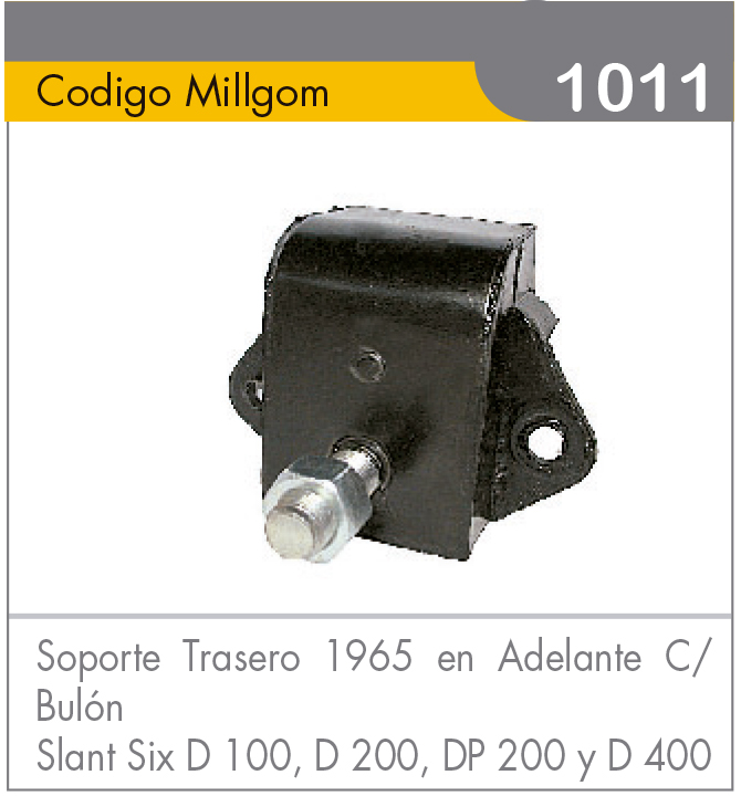 Soporte Trasero Slant Six D100/D200/DP200/D400