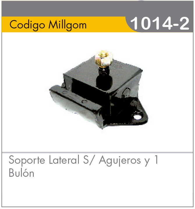 Soporte Lateral S/Agujeros y 1 Bulón
