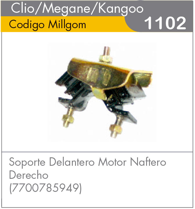 Soporte Delantero Derecho de Motor Naftero Clio/Megane/Kangoo