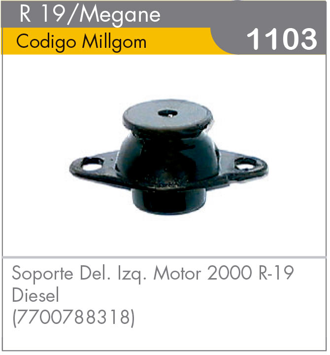 Soporte Delantero Izquierdo de Motor R19 Diesel 2000