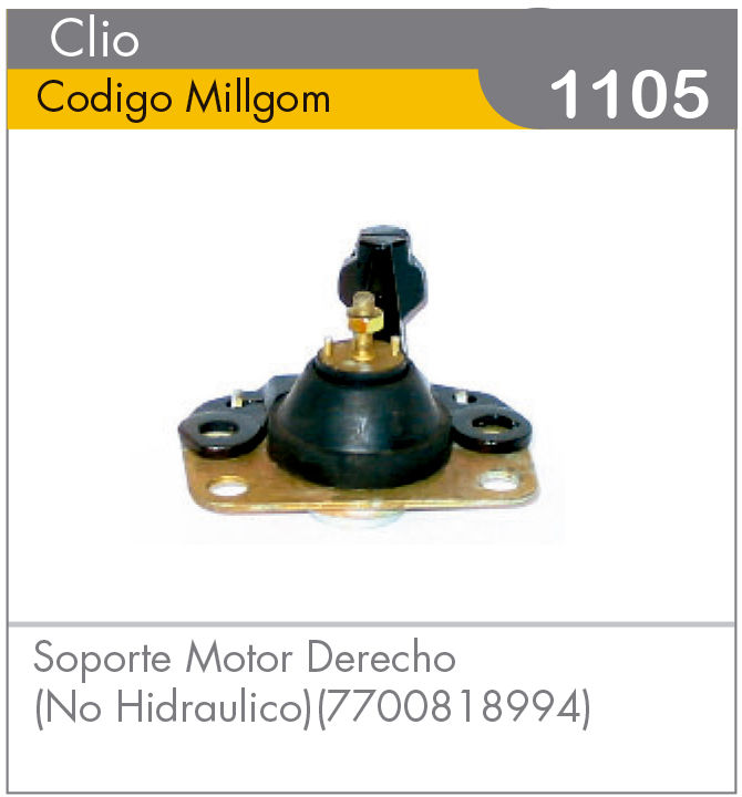 Soporte Motor Derecho Clio No Hidráulico