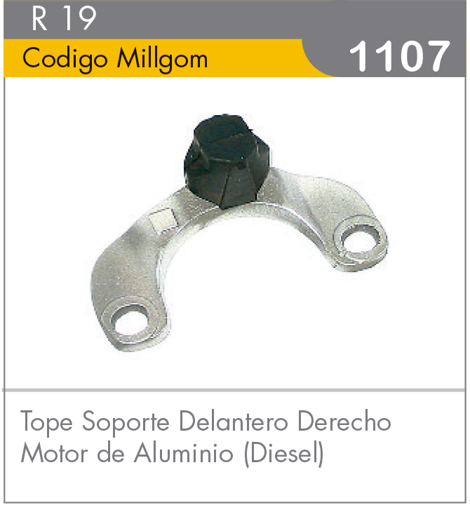 Tope de Soporte Delantero Derecho R19 Diesel