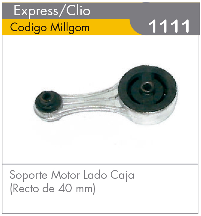 Soporte de Motor Lado Caja 40mm Express/Clio