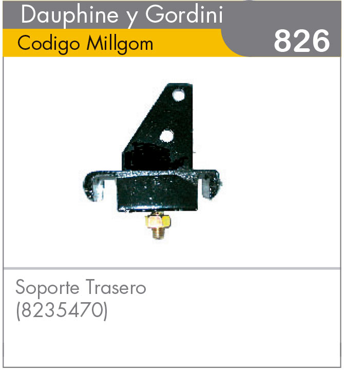 Soporte Trasero Dauphine/Gordini (8235470)