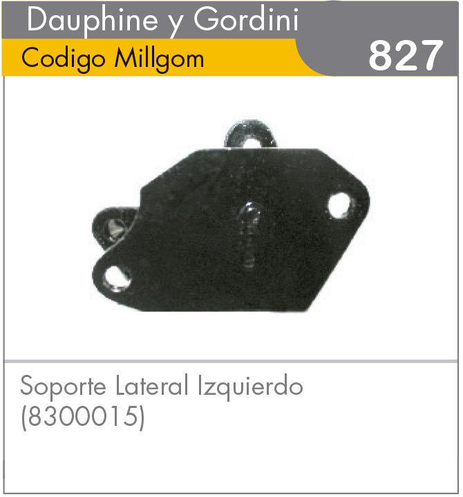 Soporte Lateral Izquierdo Dauphine/Gordini