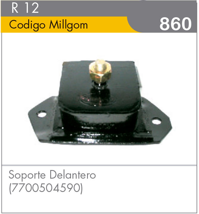 Soporte Delantero de Motor R12