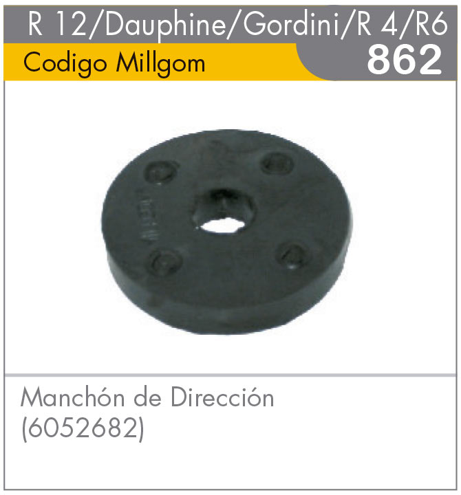 Manchón de Dirección R12/Dauphine/Gordini/R4/R6