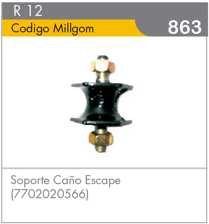 Soporte de Caño de Escape R12