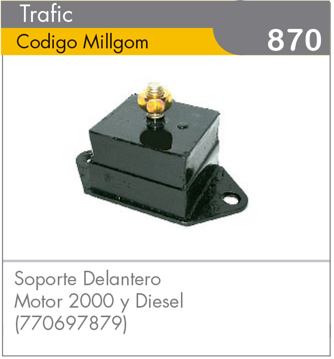Soporte Delantero de Motor Trafic 2000/Diesel