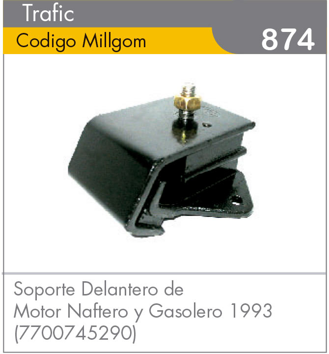 Soporte Delantero de Motor Trafic 93