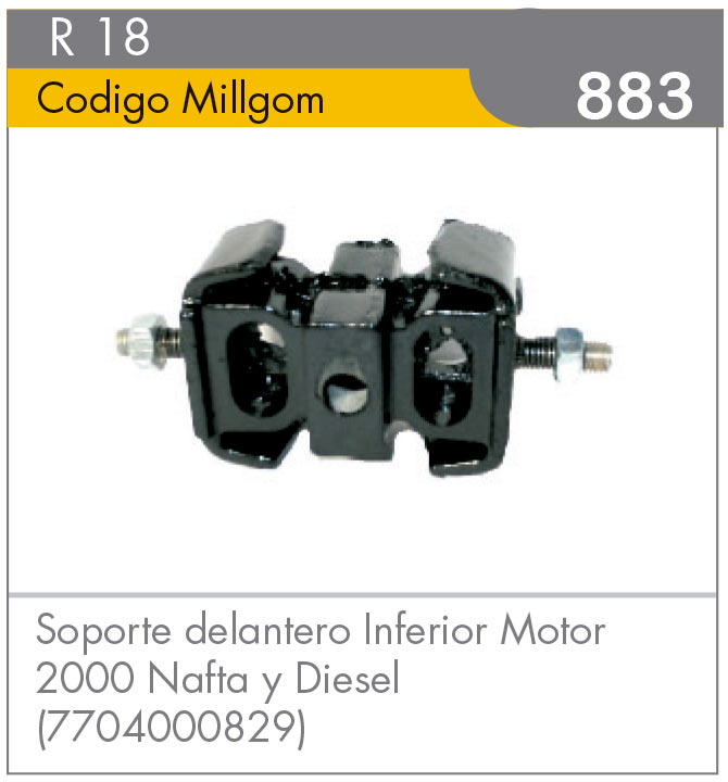 Soporte Delantero Inferior de Motor 2000 R18