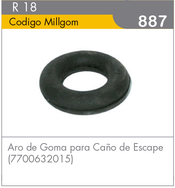Aro de Goma Caño de Escape R18